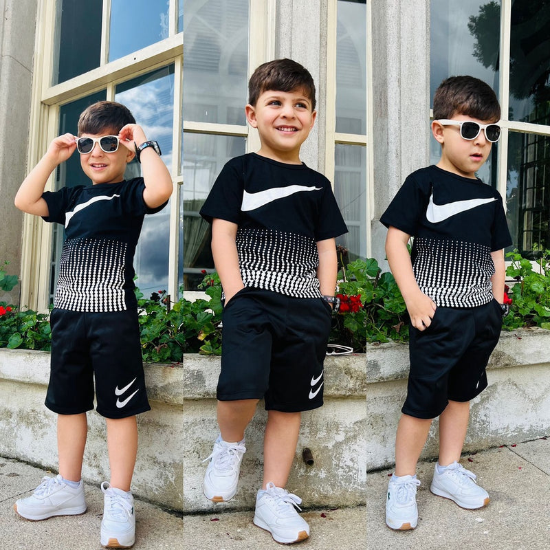 Conjunto Infantil Masculino Bermuda e Camiseta