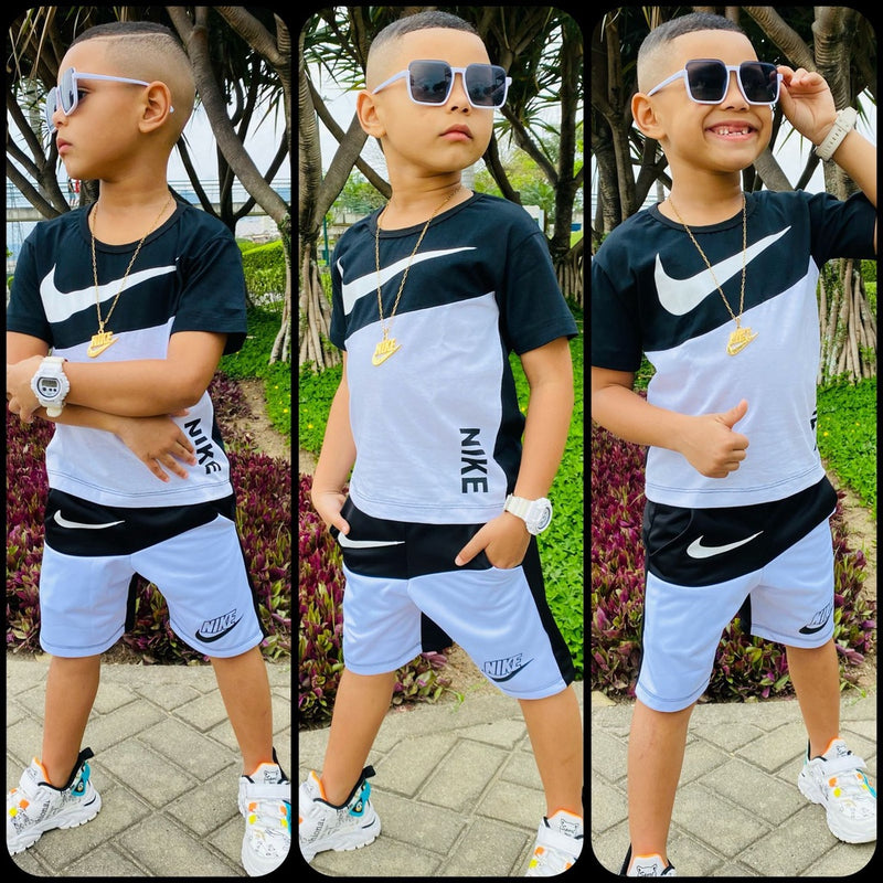 Conjunto Infantil Masculino Bermuda e Camiseta